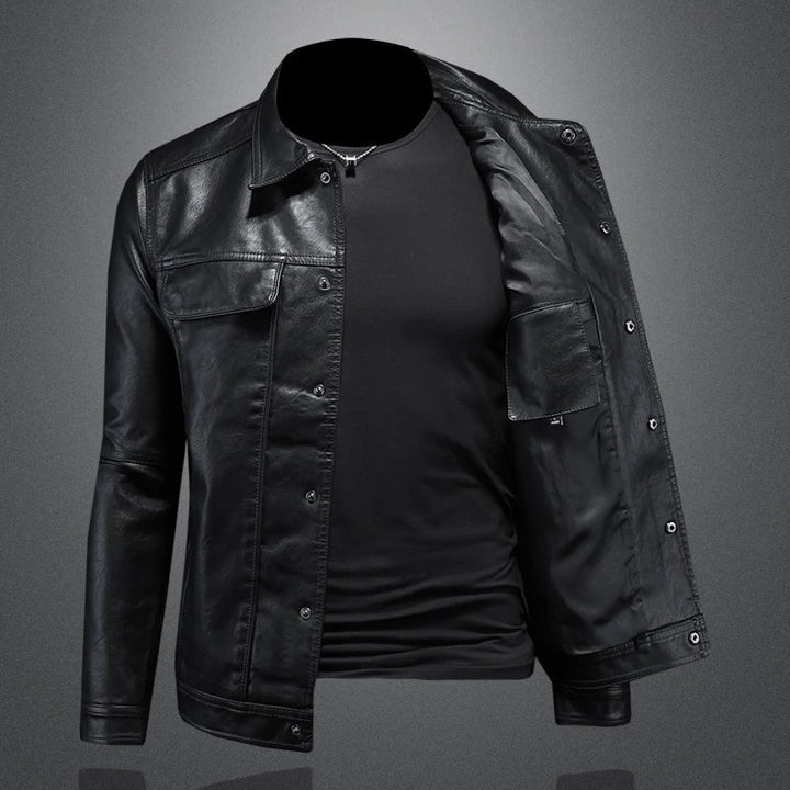 Freddie | Premium Leather Jacket in Motorcycle Style