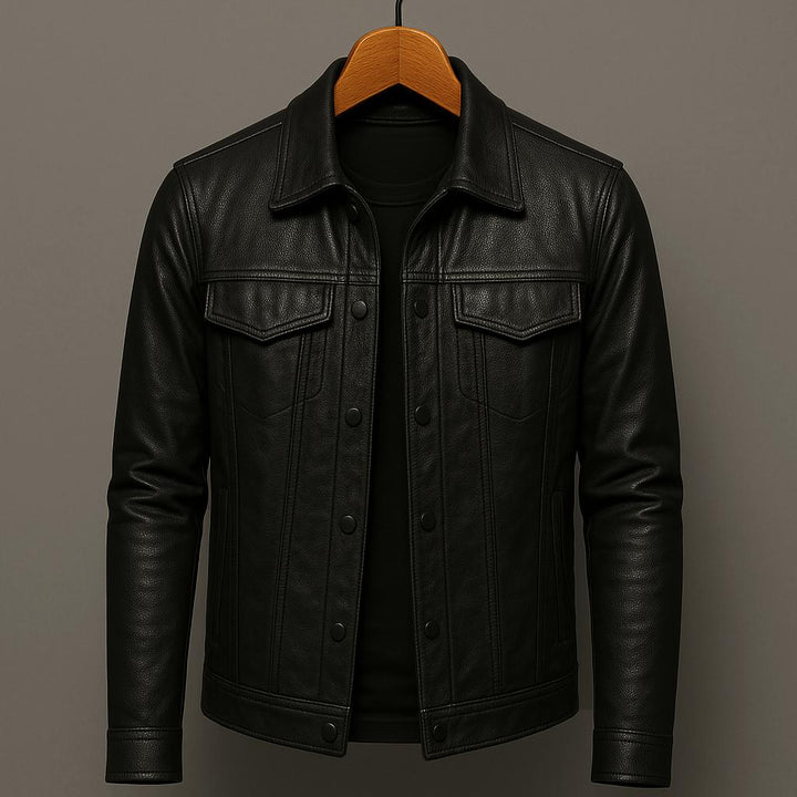 Freddie | Premium Leather Jacket in Motorcycle Style